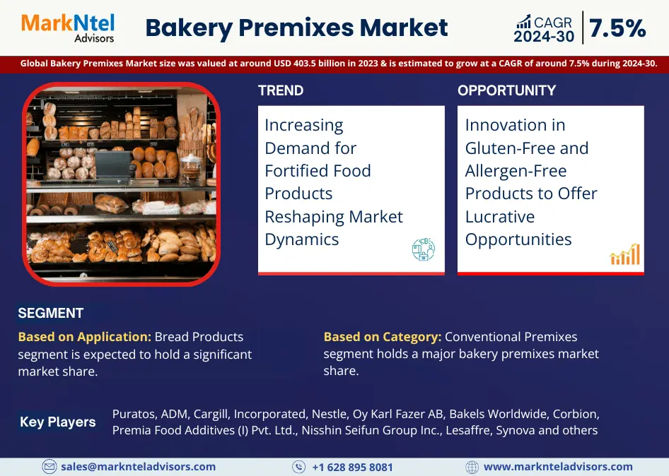 Bakery Premixes Market Insights, Share & Growth Trends 2024-30