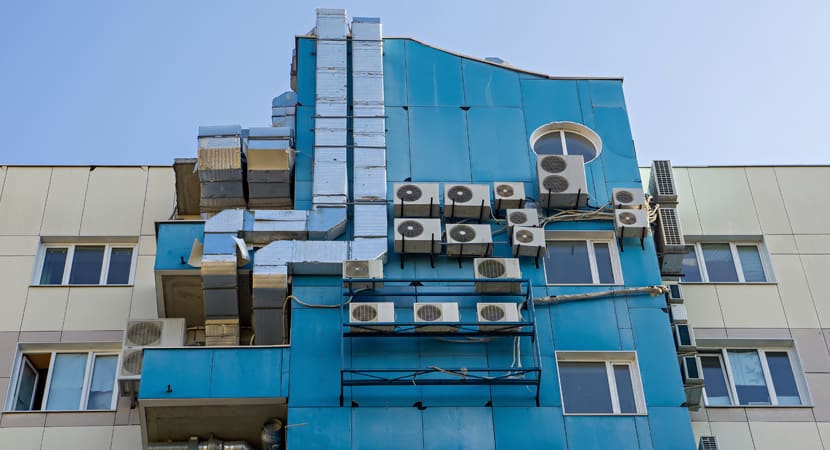 Do I need a permit to install my air conditioner on the facade