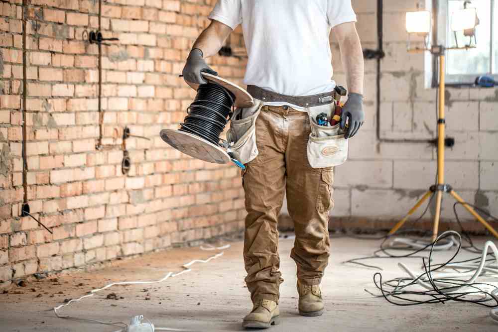 An office under renovation